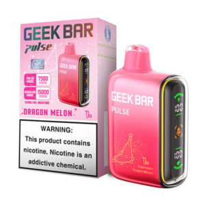 geek bar pulse 15k puff disposable dragon melon